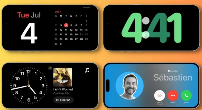 宁海苹果手机维修分享iOS17横屏充电待机显示有什么好处 