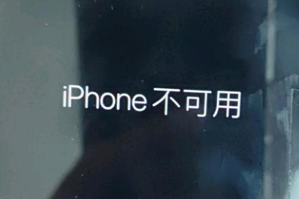 宁海苹果服务网点分享锁屏界面显示“iPhone 不可用”如何解决 