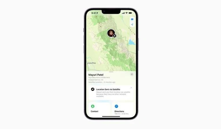 宁海苹果14维修分享iPhone14系列中 FindMy功能通过卫星分享位置方法教程 