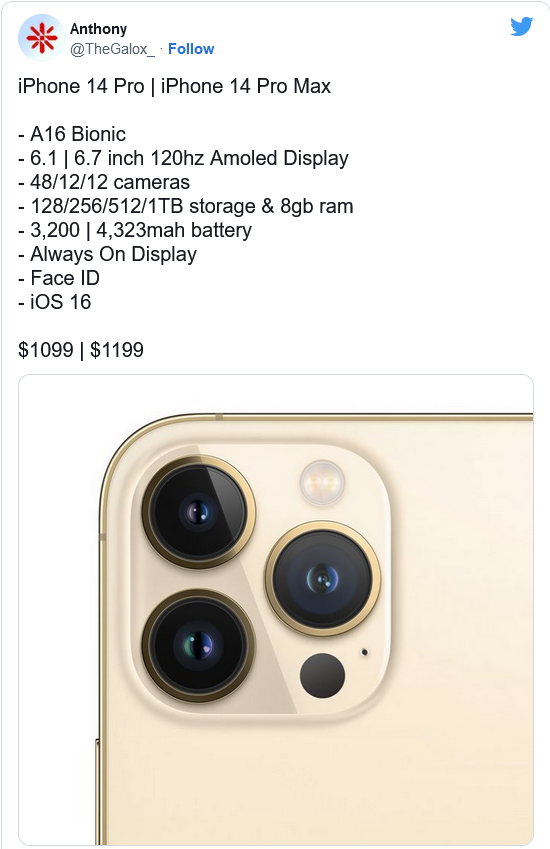 宁海苹果14维修分享iPhone 14全系涨价 